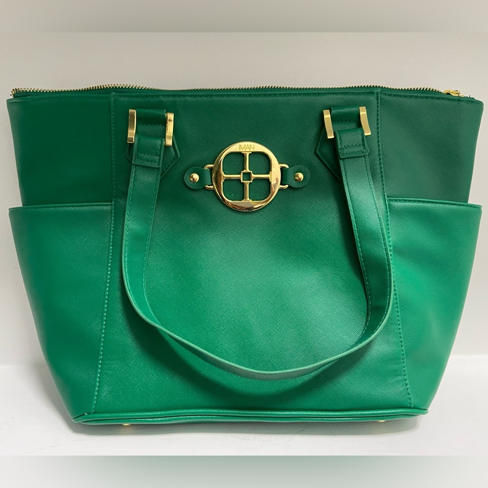 Large Green IMAN Tote